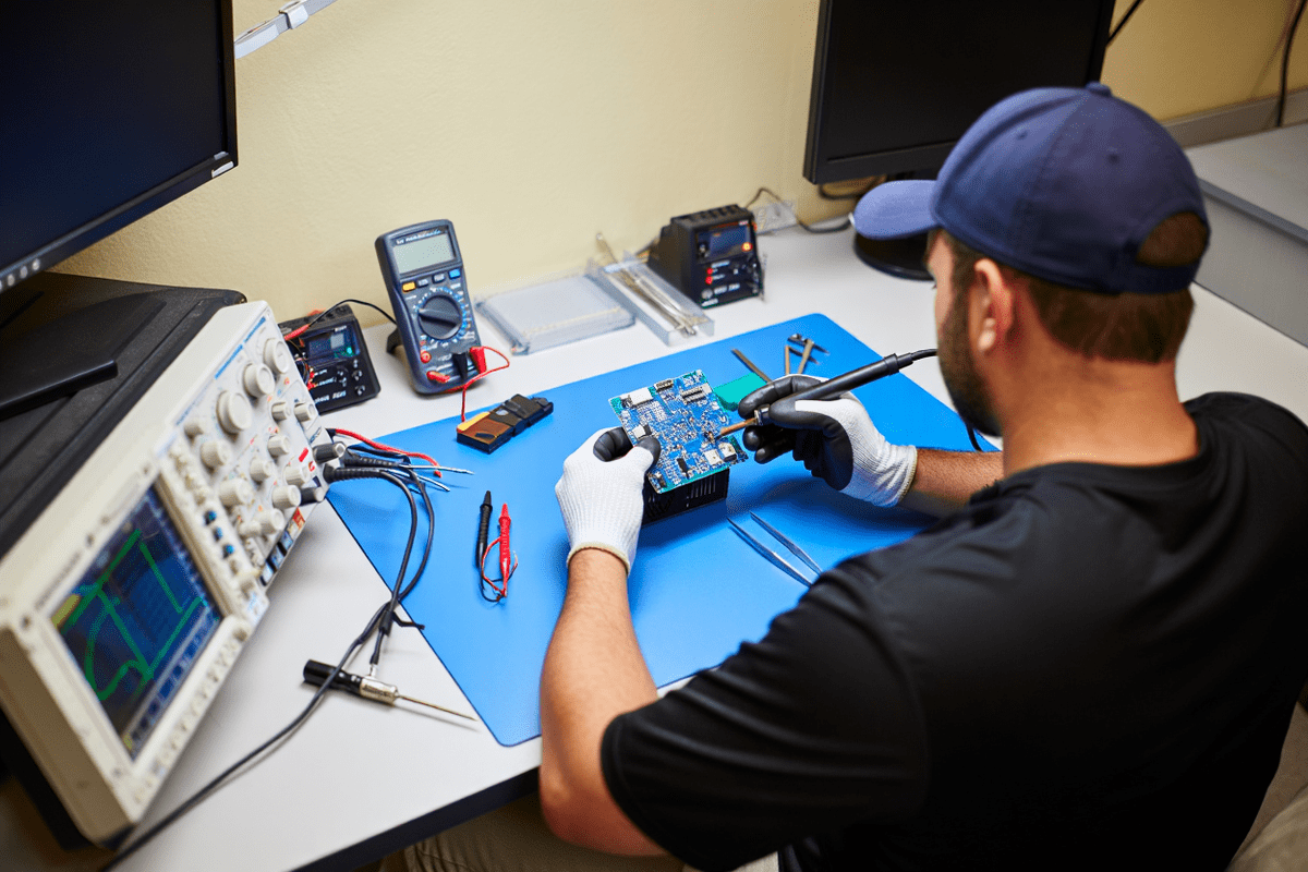 Процесс ремонта техники Line 6 в line-6-servis